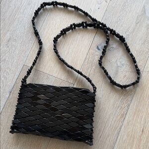 Elegant Black Beaded Women's Bag really unique new !!